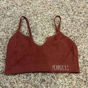 Rae Dunn Women’s Size Small Brown Fearless Bralette